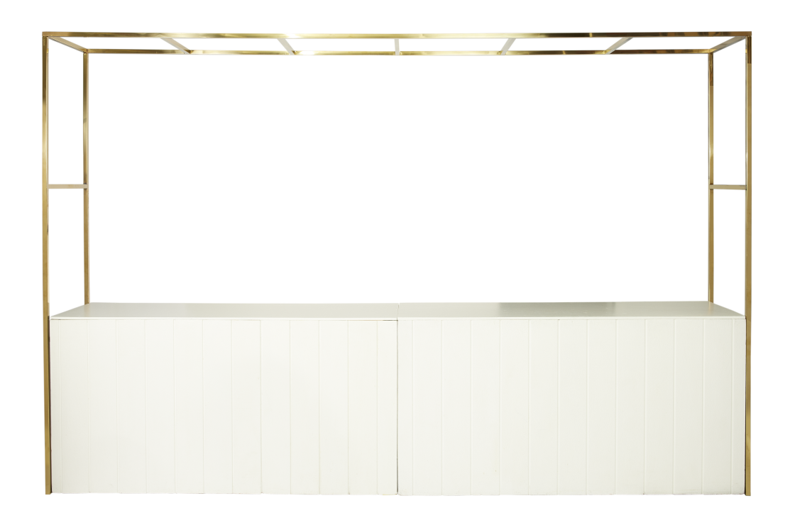 double-bar-arbour-gold-with-white-food-stations-straight