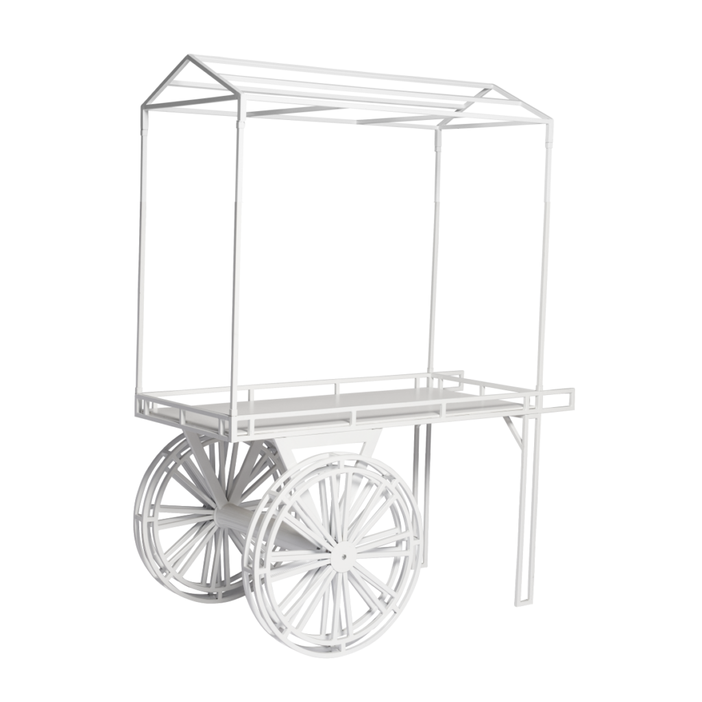 Flower Cart - White | Social Event Hire