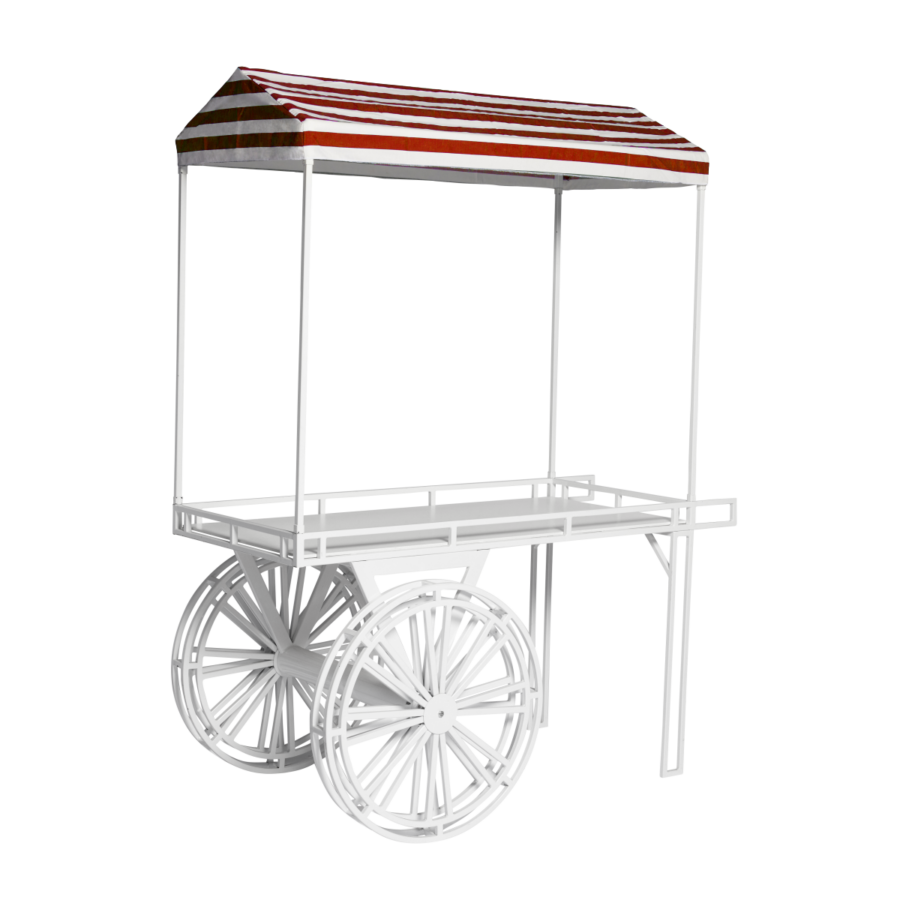 flower-cart-white-canopy-navy-and-white