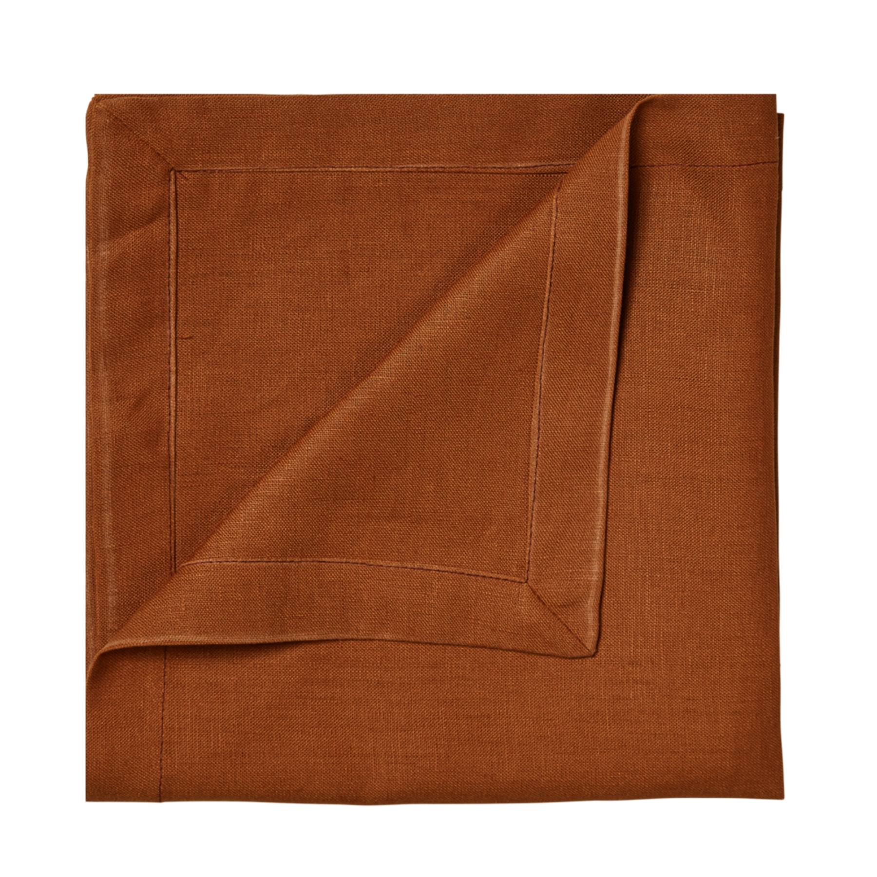 napkin-burnt-orange-linen-fold