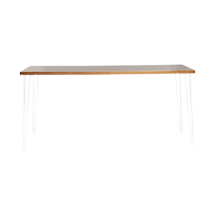hairpin-bar-table-240×105-teak-straight-white-legs
