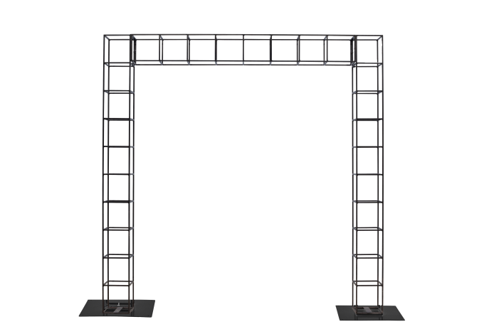 wire-pergola-2-post-2.5m-x-2.5m-tall-black