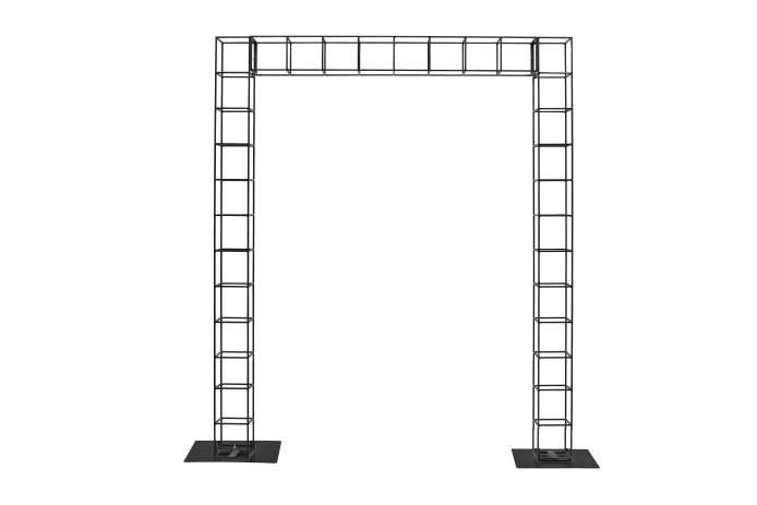 wire-pergola-2-post-2.5m-x-3.0m-tall-black