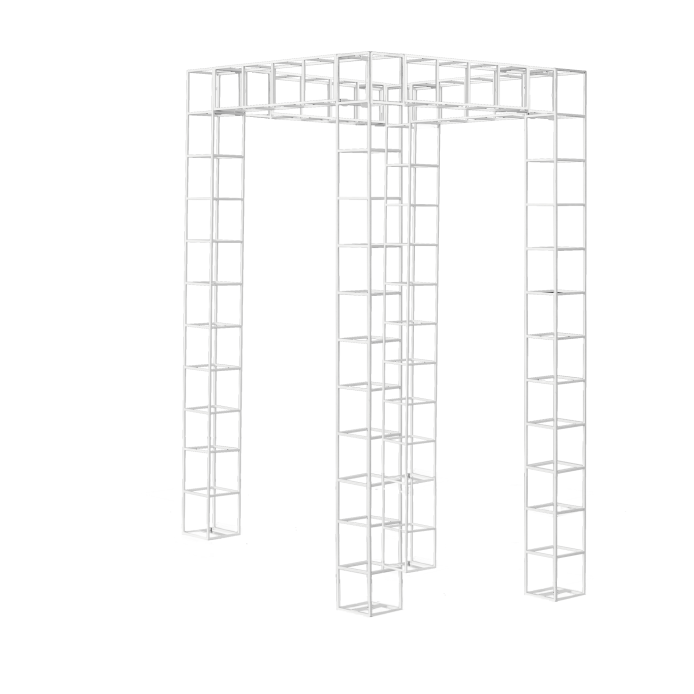 wire-pergola-sq-1.5m-x-1.5m-x-2.5m-tall-white