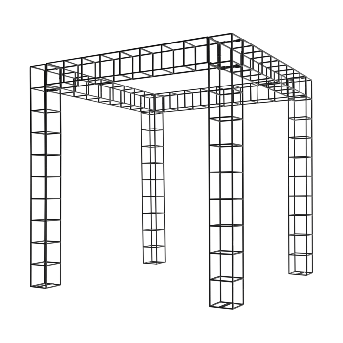 wire-pergola-sq-1.5m-x-1.5m-x-2.5m-tall-black