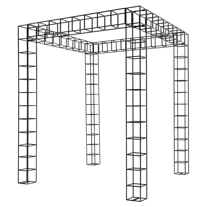 wire-pergola-sq-1.5m-x-1.5m-x-2.5m-tall-black