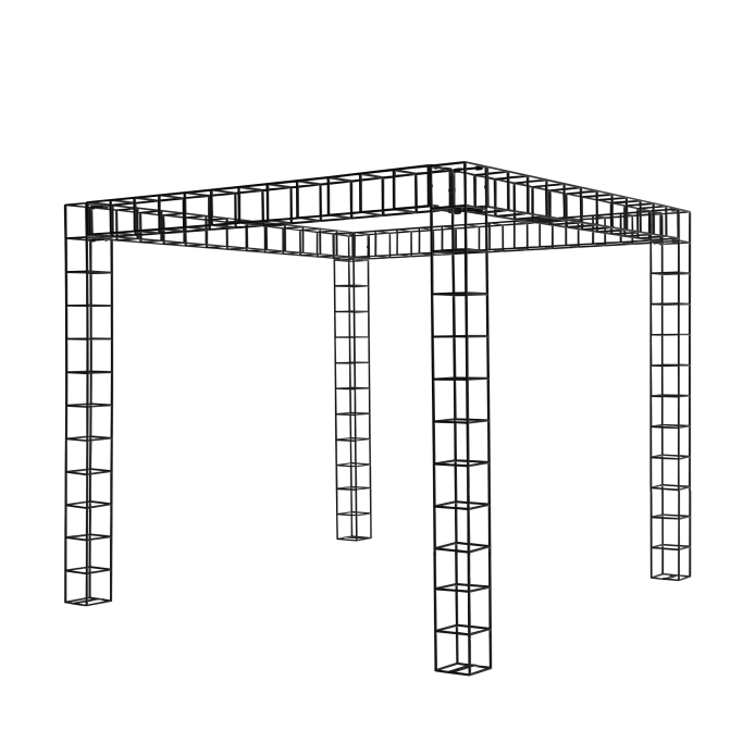 wire-pergola-sq-1.5m-x-1.5m-x-2.5m-tall-black