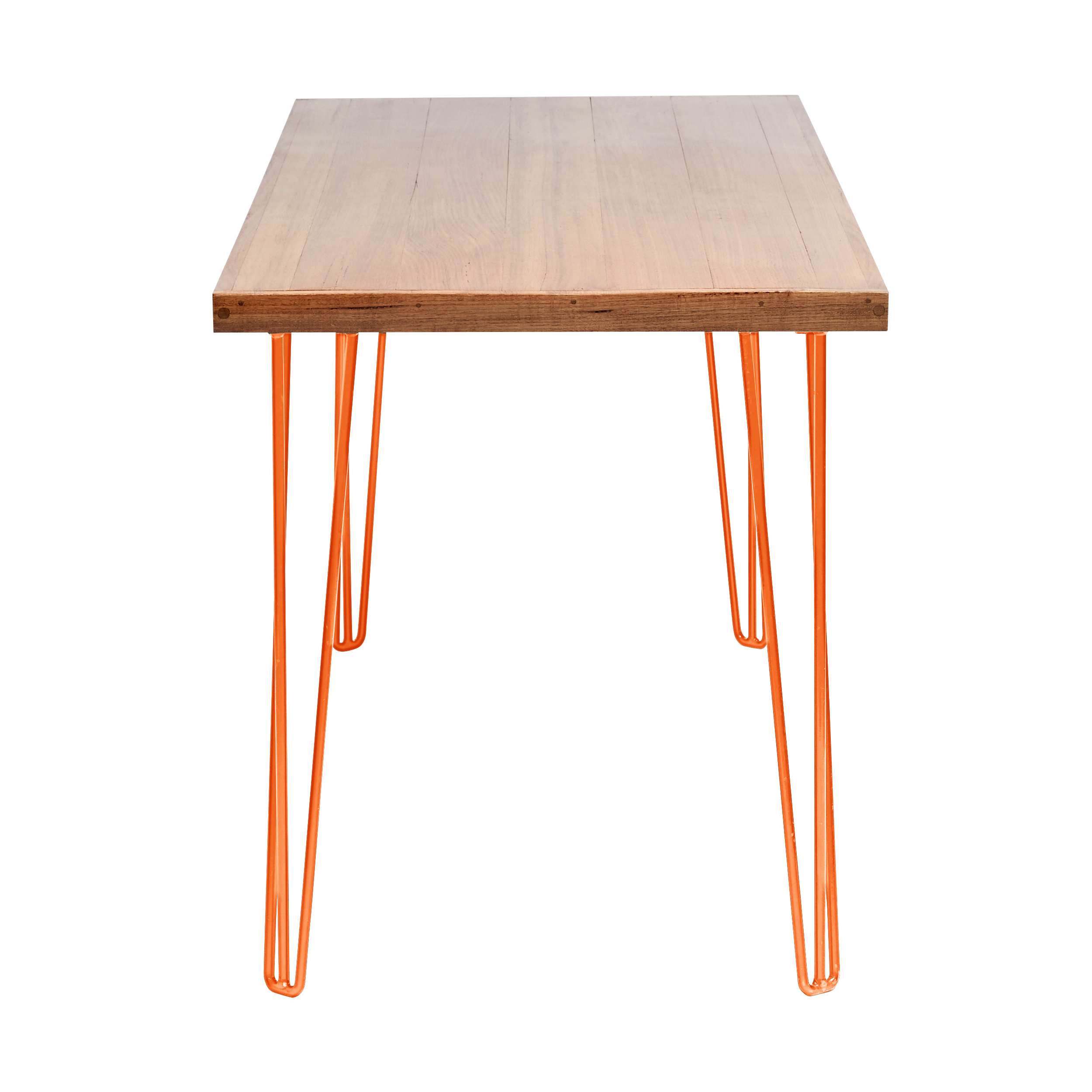 hairpin-dining-table-180×70-teak-end-orange-legs
