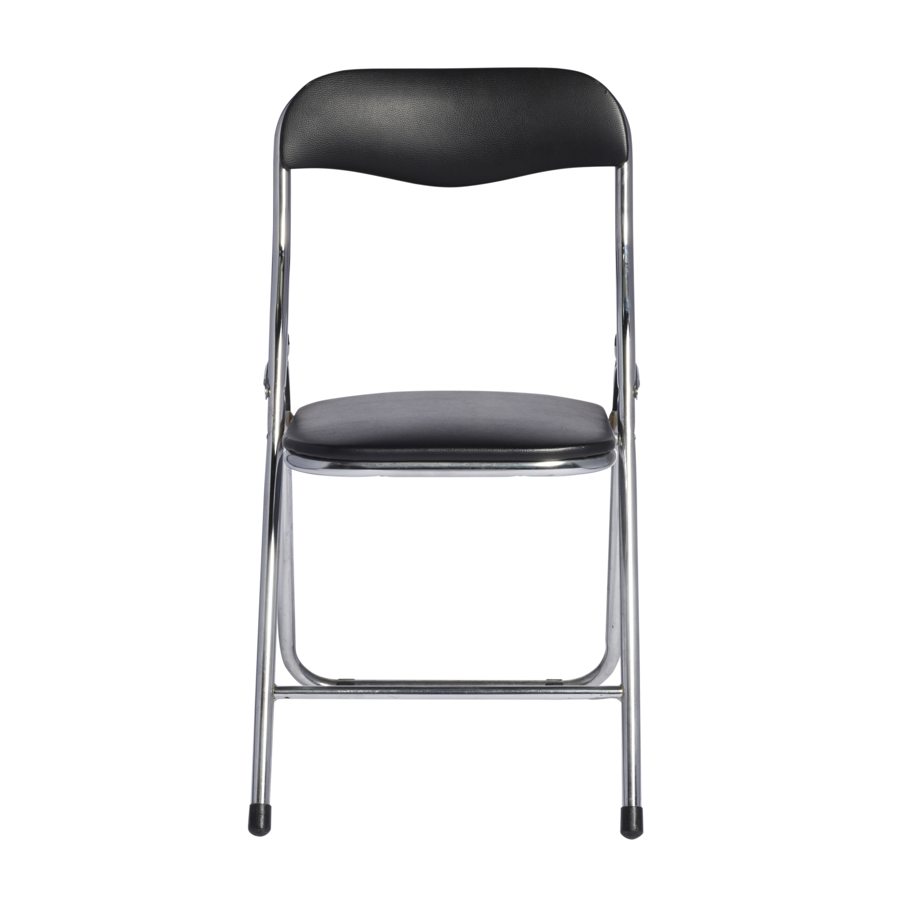 Folding-Black-Padded-Chrome-Frame