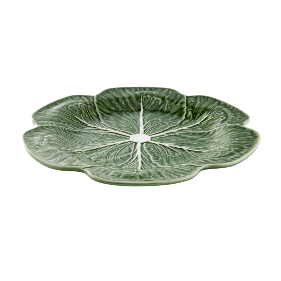 Bordallo-Cabbage-Charger-Plate-33cm-Angle