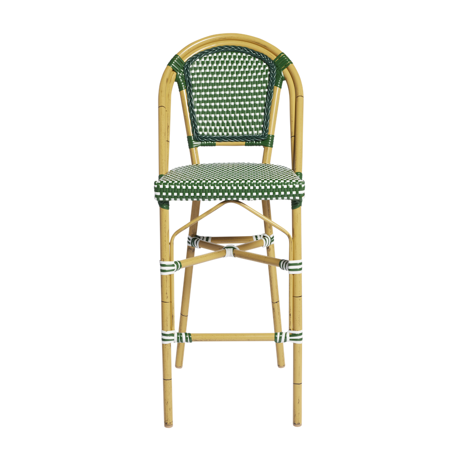 Paris-Bar-Stool-Green-&-White
