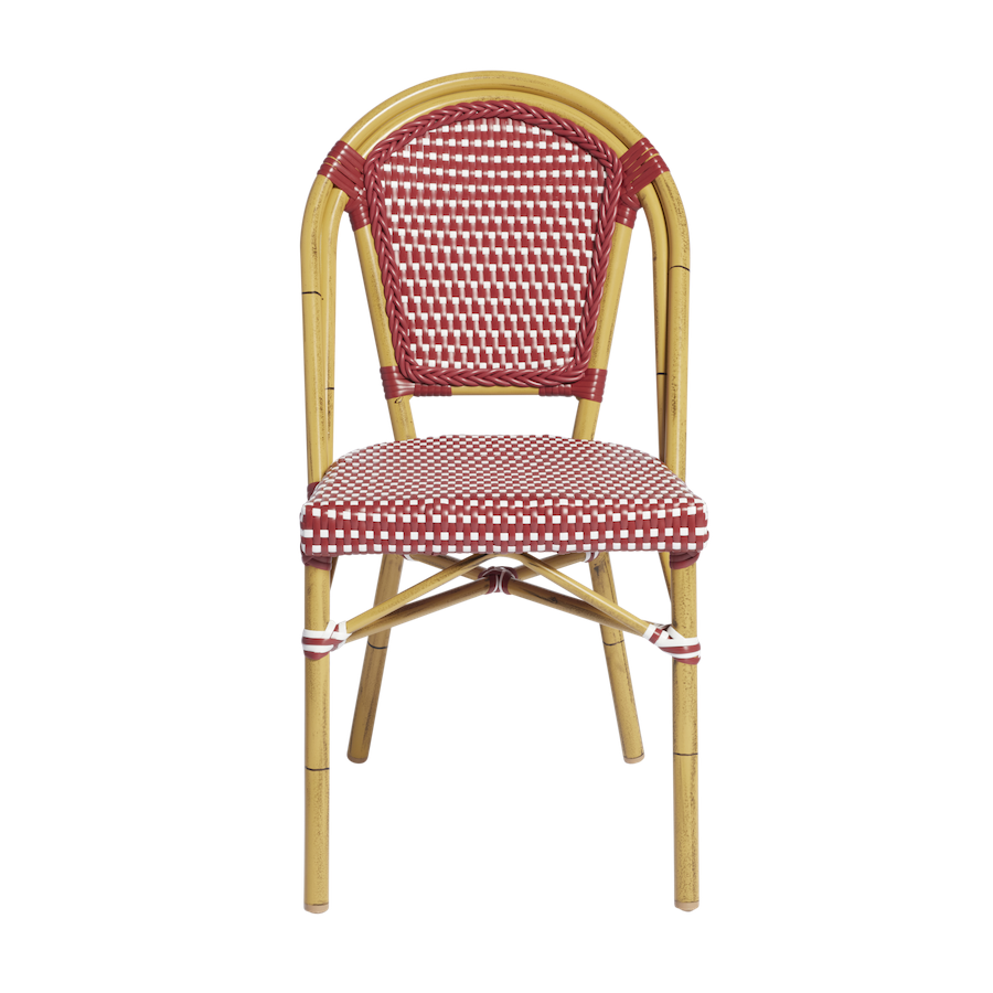Paris-Chair-Red-&-White