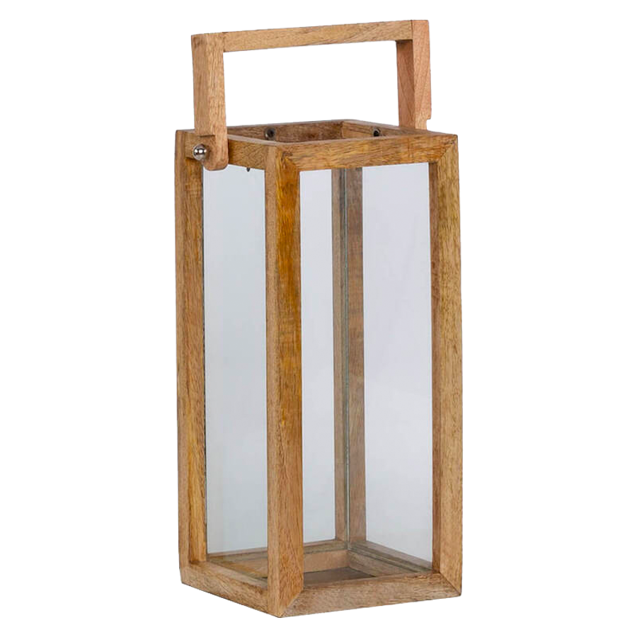 Wooden Lantern-Medium-Angle