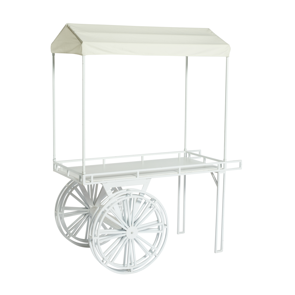 flower-cart-ivory canopy