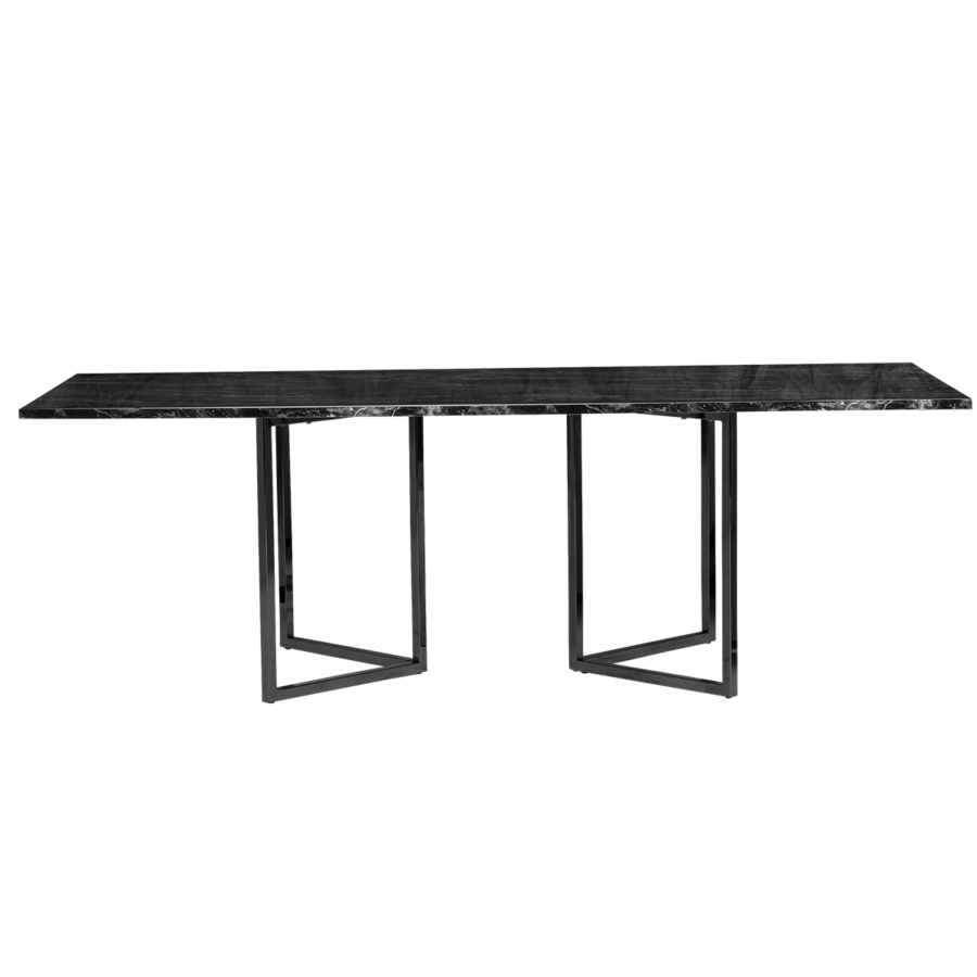 optical-dining-table-2.4m-graphite-gold-legs-marble