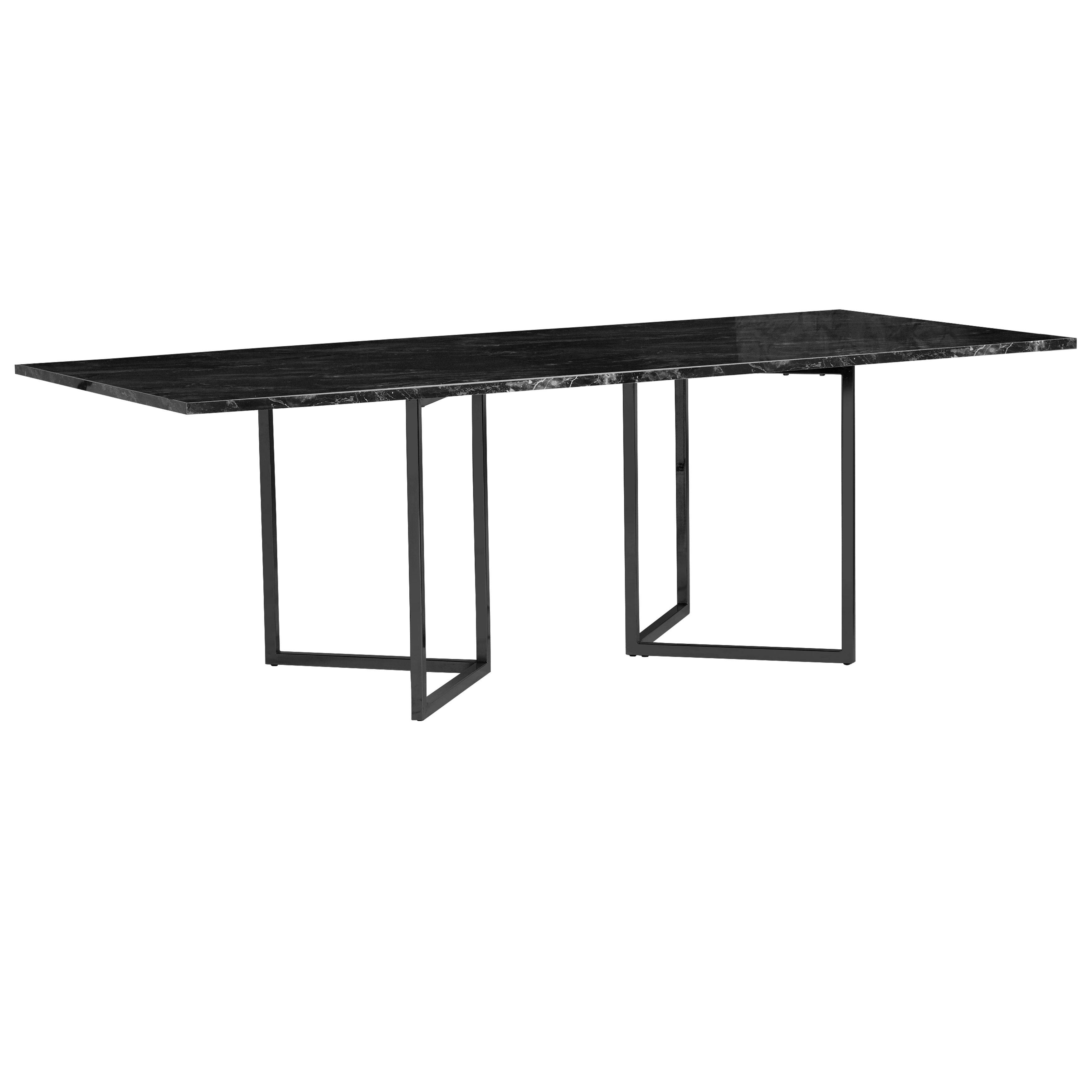 optical-dining-table-2.4m-graphite-black-legs-marble-angle