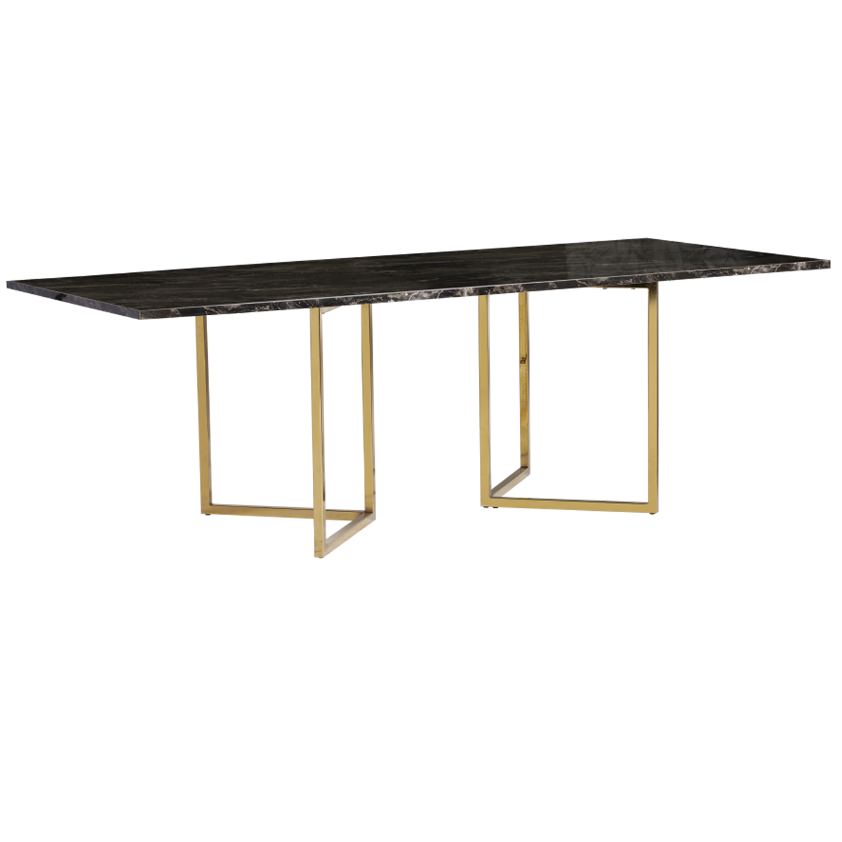 optical-dining-table-2.4m-graphite-gold-legs-marble-angle