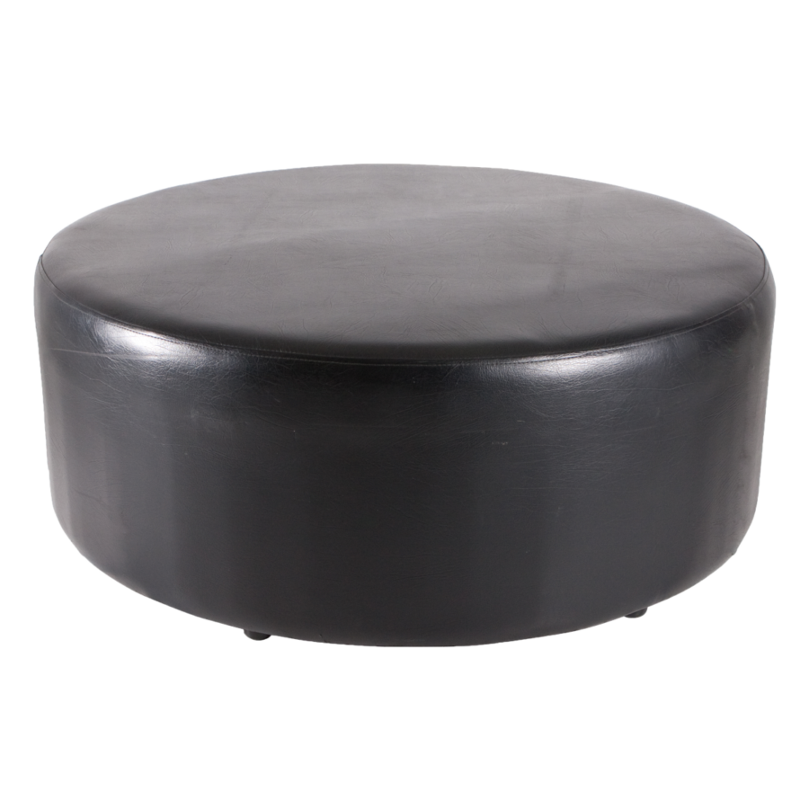 ottoman-round-black