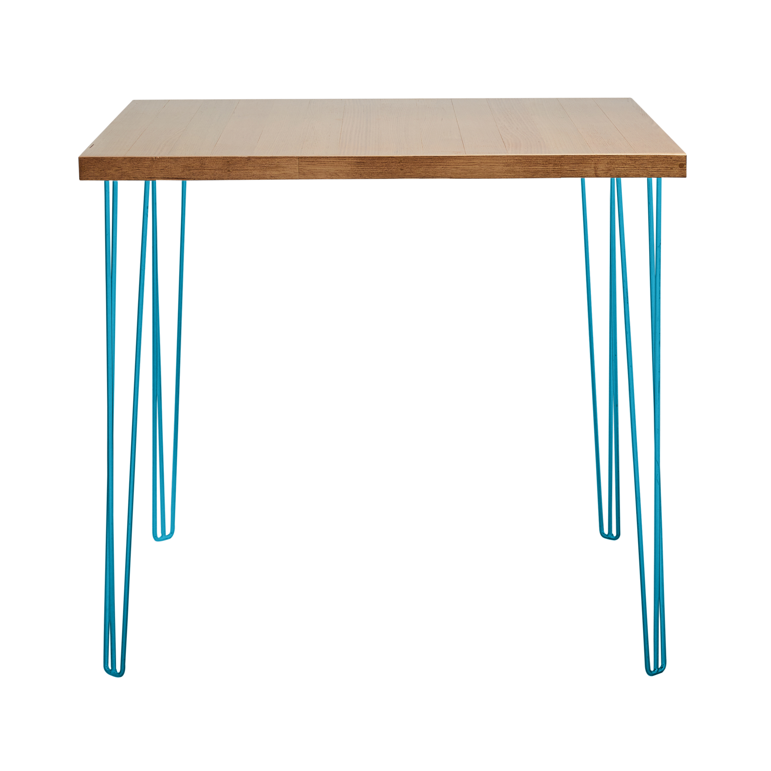 hairpin-bar-table-1.2mx1.2m-teak-leg-peacock blue