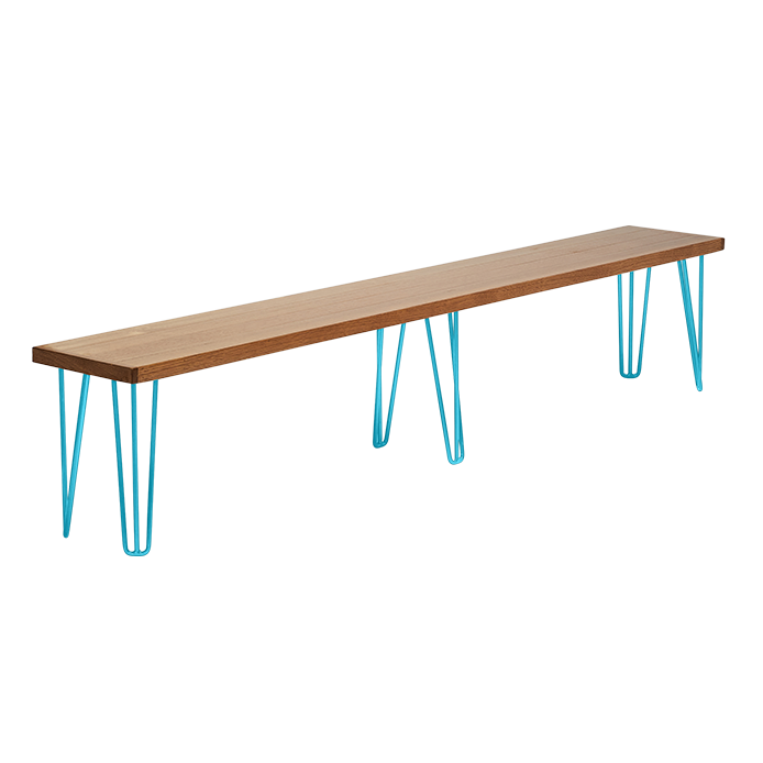 hairpin-bench-seat-teak-2.4×0.36-coffee-legs-black-angle