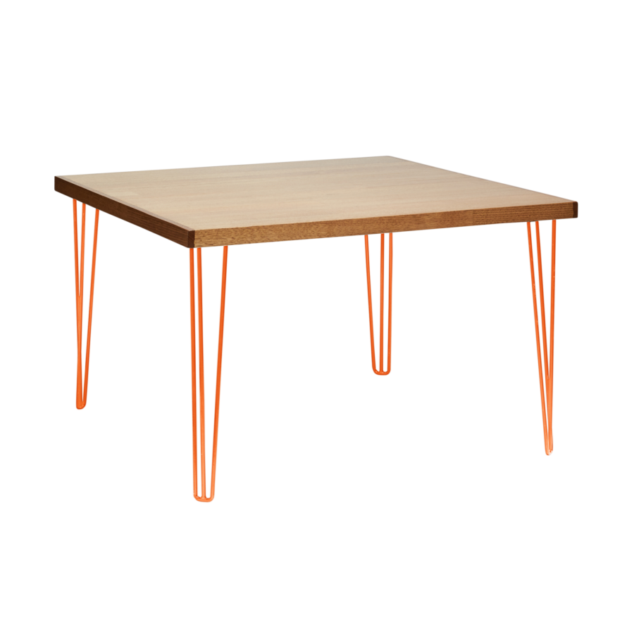 hairpin-dining-table-240×105-teak-straight-white-legs