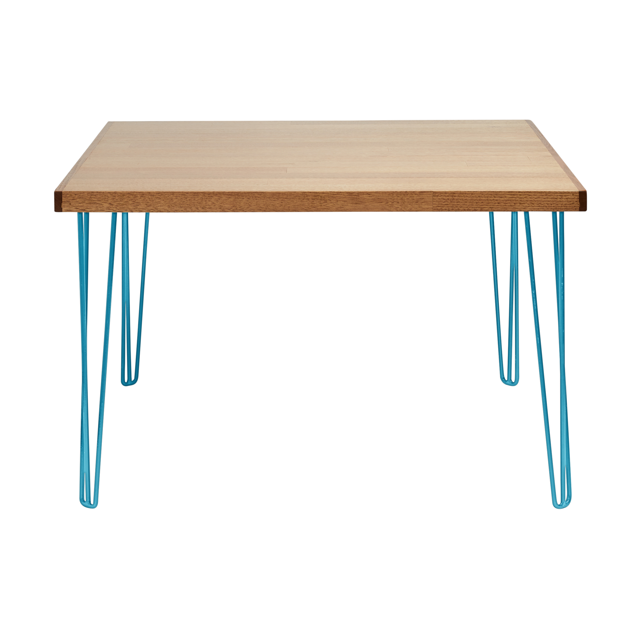 hairpin-dining-table-1.2mx1.2m-teak-leg-peacock blue