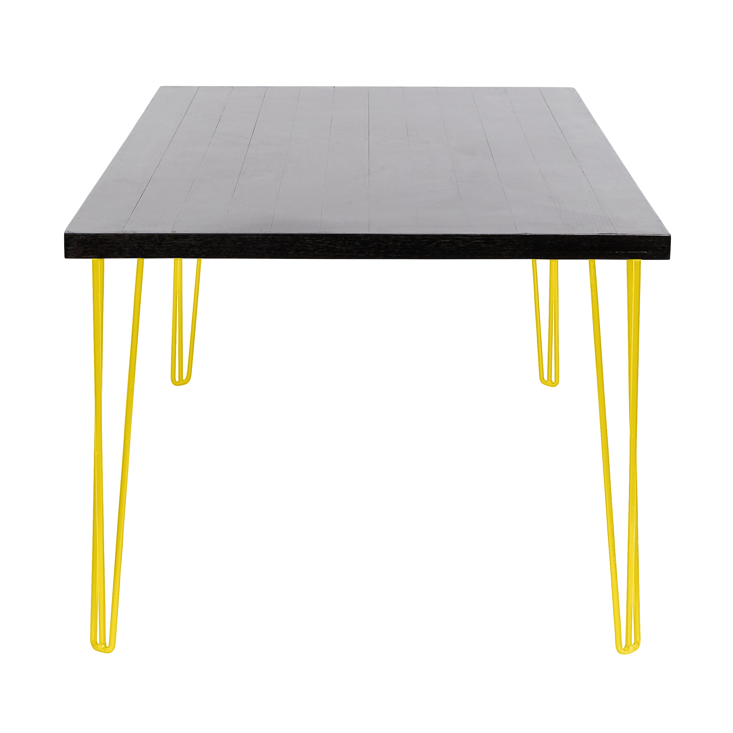 hairpin-dining-table-240×105-blackwash-end-yellow-legs
