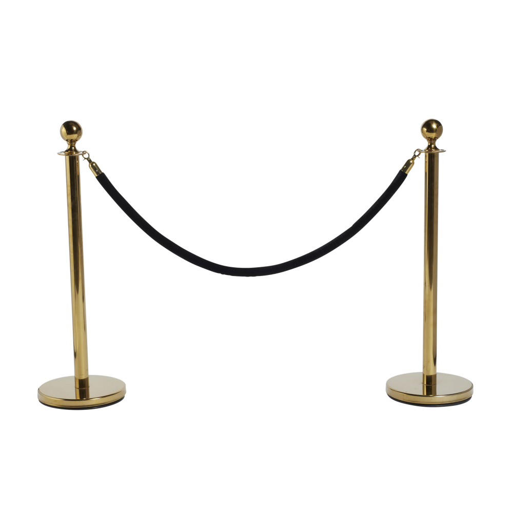 bollards-gold-black-braided-rope
