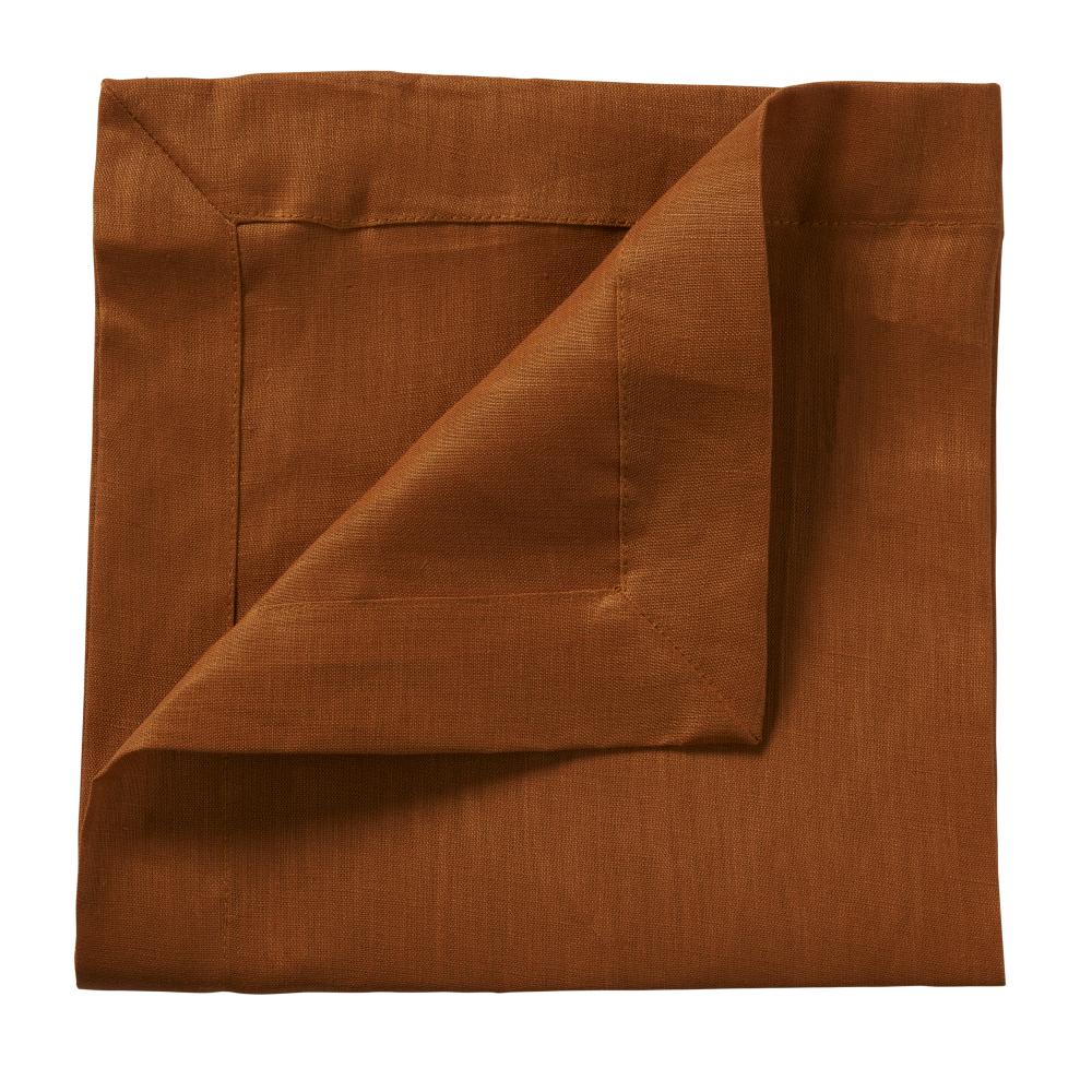 napkin-rust-linen-fold