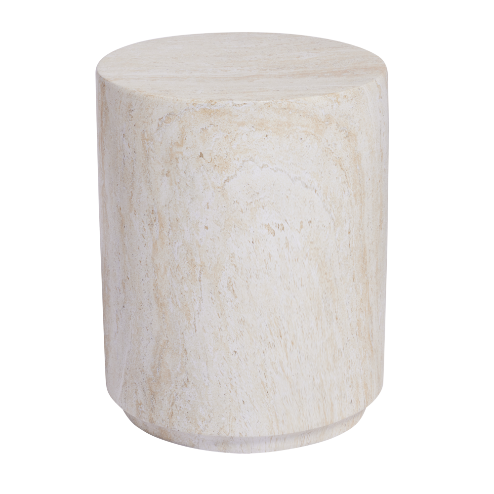 travertine-side-table-round