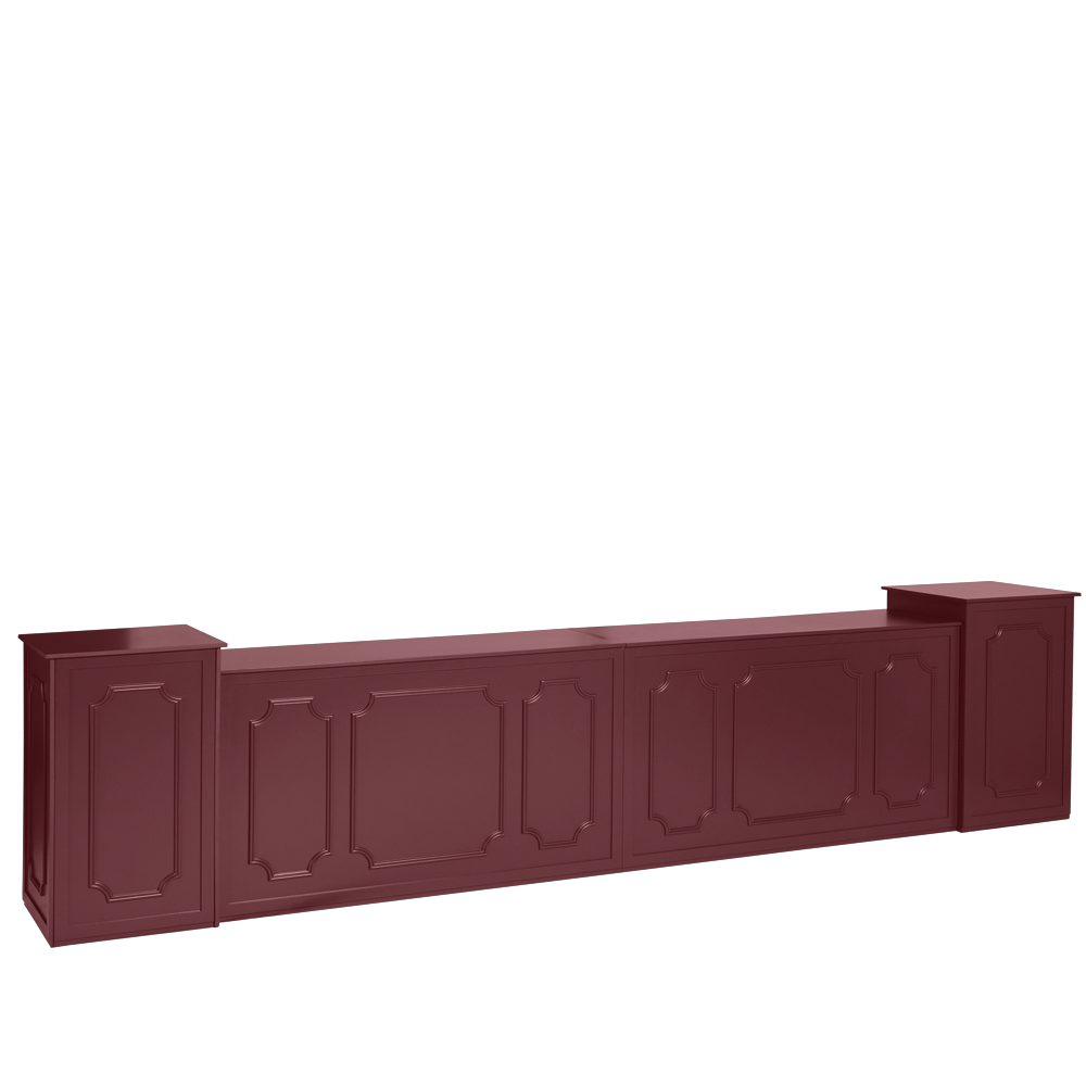 willow-bar-burgundy-double-with-plinths-angle-1