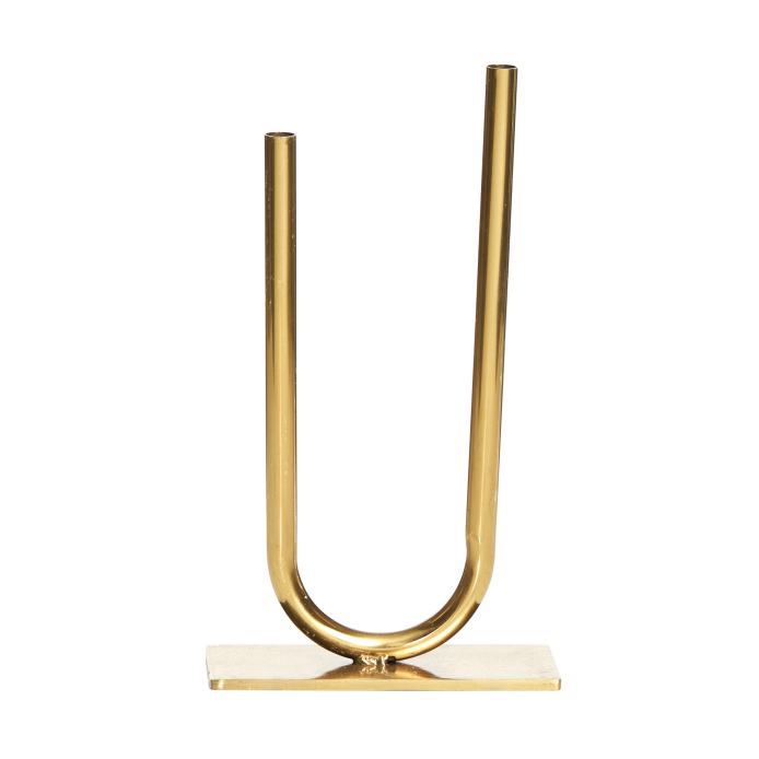 Single Stem Vase Gold Tall Social Event Hire