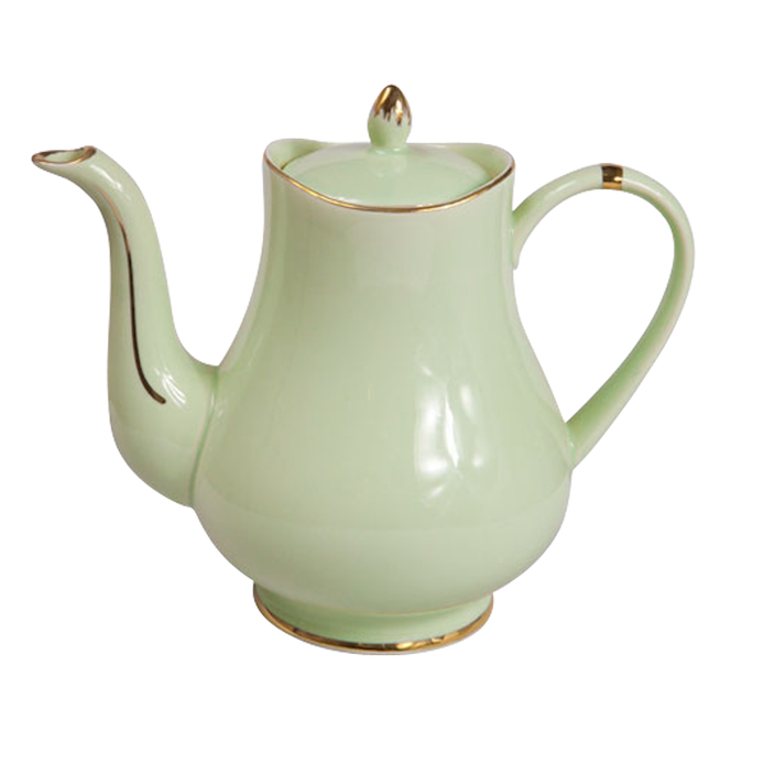 High Tea Teapot Green Social Event Hire