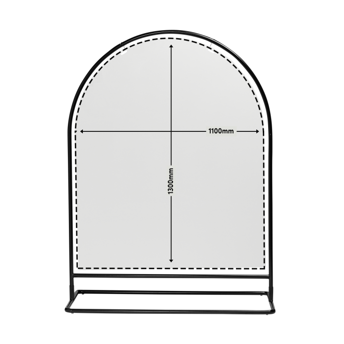 signage-stand-round-black-with-measurements