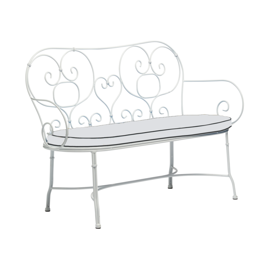 Capri Bench Seat with Cushion Social Event Hire