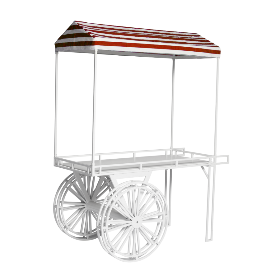 flower-cart-white-canopy-navy-and-white
