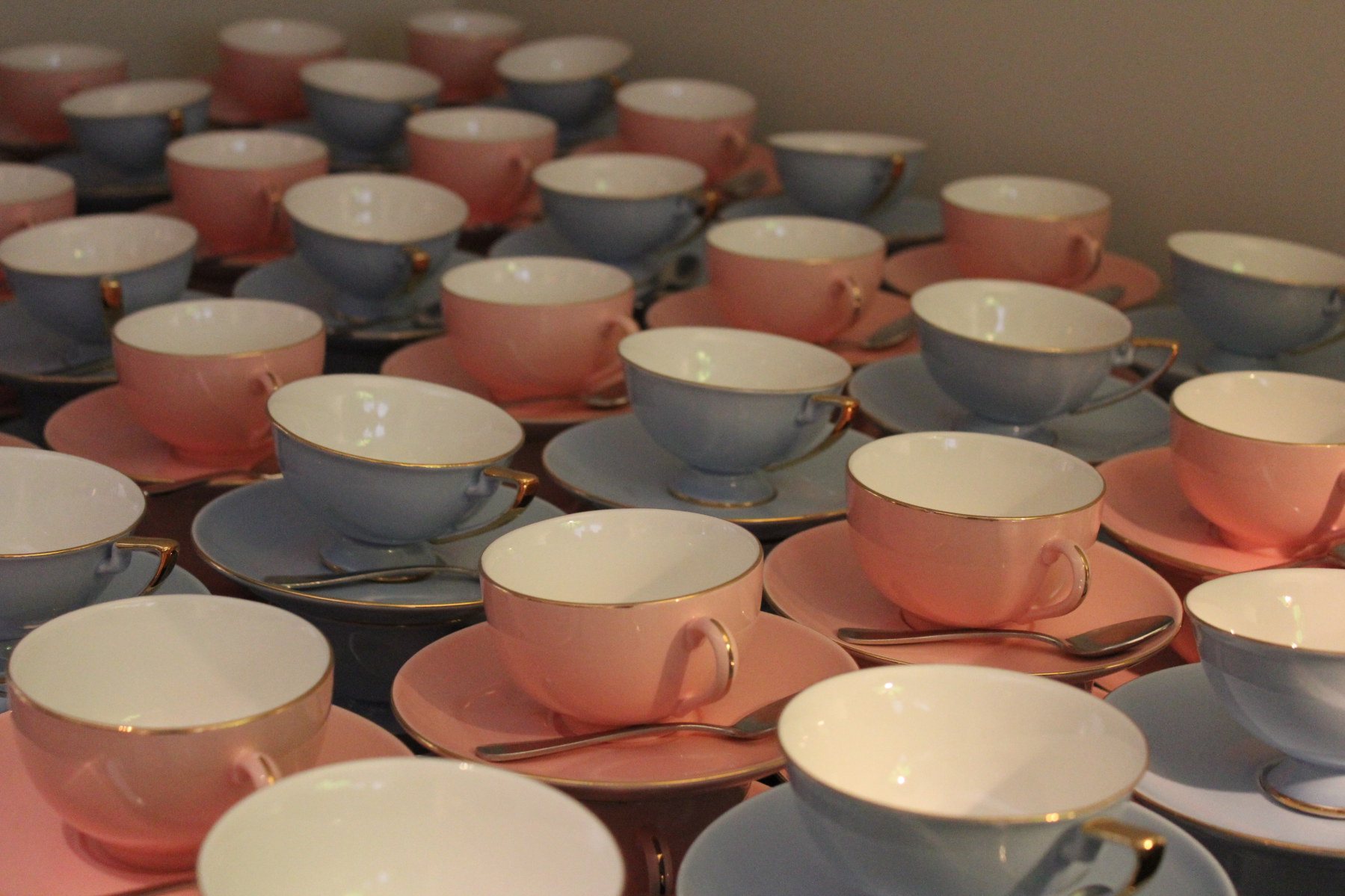 High Tea Cup & Saucer Pink Social Event Hire