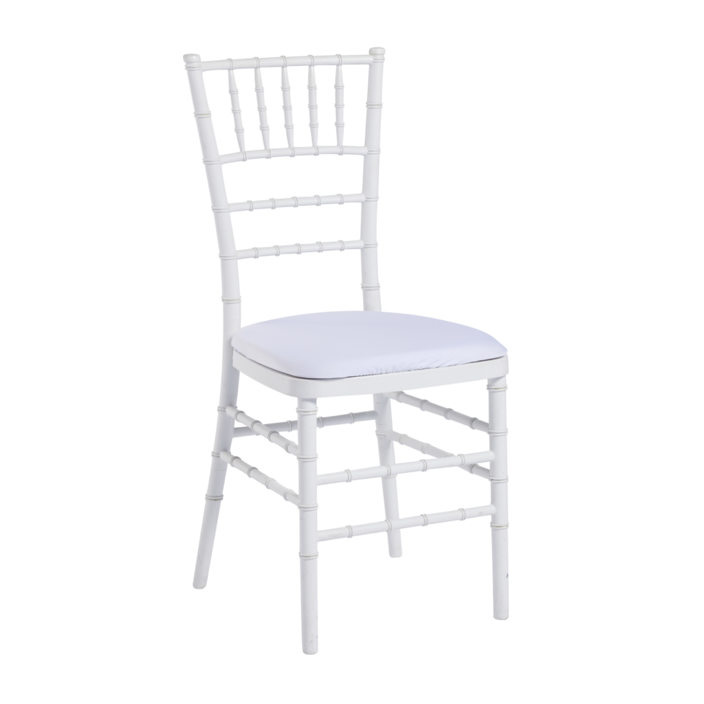 Tiffany Chair White Social Event Hire