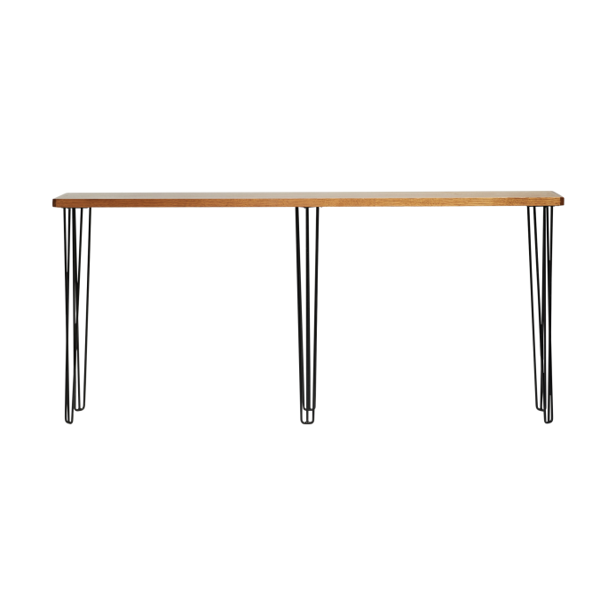 hairpin-bench-ledge-teak-2.4×0.36-bar-legs-black-angle