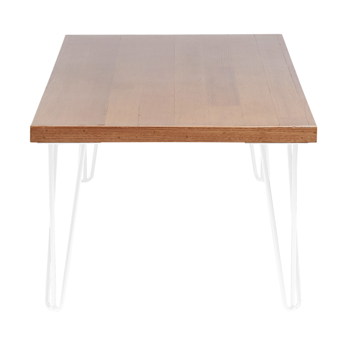 hairpin-coffee-table-180×70-teak-end-white-legs
