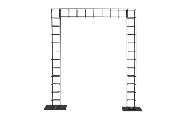 wire-pergola-2-post-2.5m-x-3.0m-tall-black