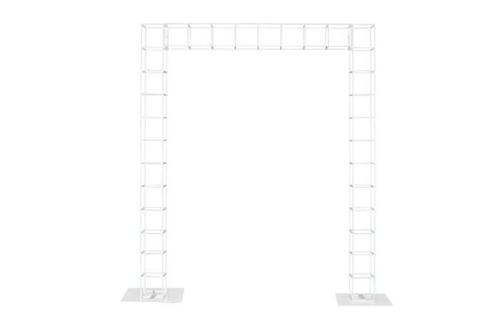 wire-pergola-2-post-2.5m-x-3.0m-tall-white