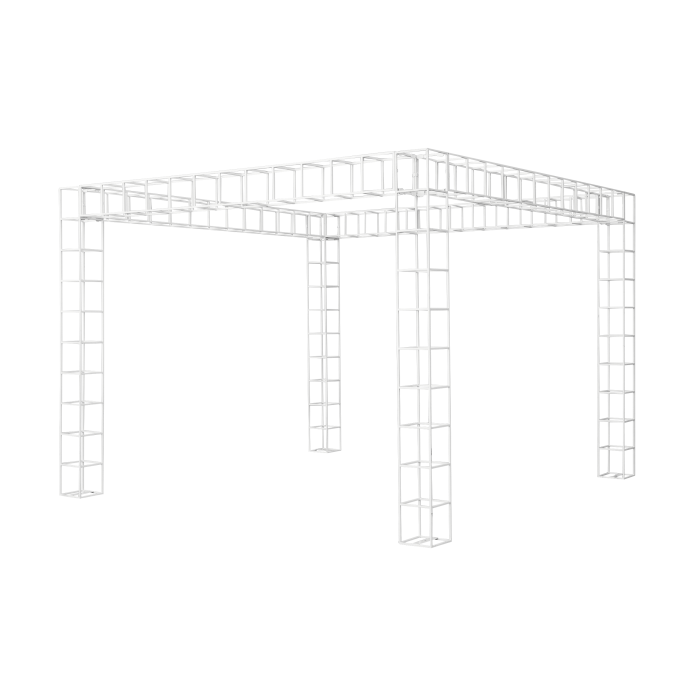wire-pergola-sq-1.5m-x-1.5m-x-2.5m-tall-white