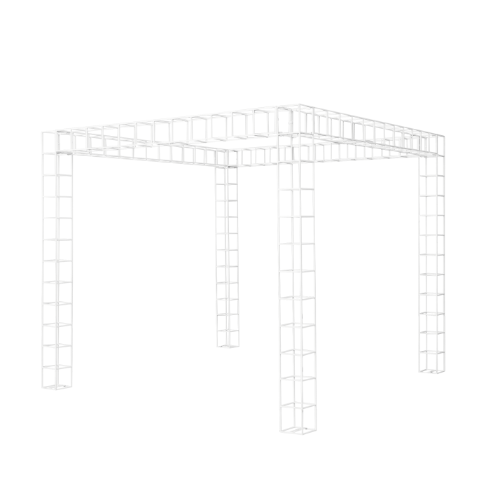 wire-pergola-sq-1.5m-x-1.5m-x-2.5m-tall-white