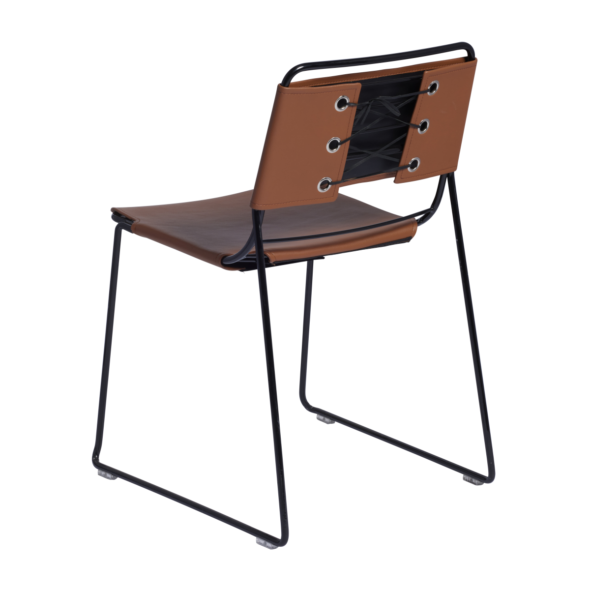 knox-chair-black-tan-leather-back-angle
