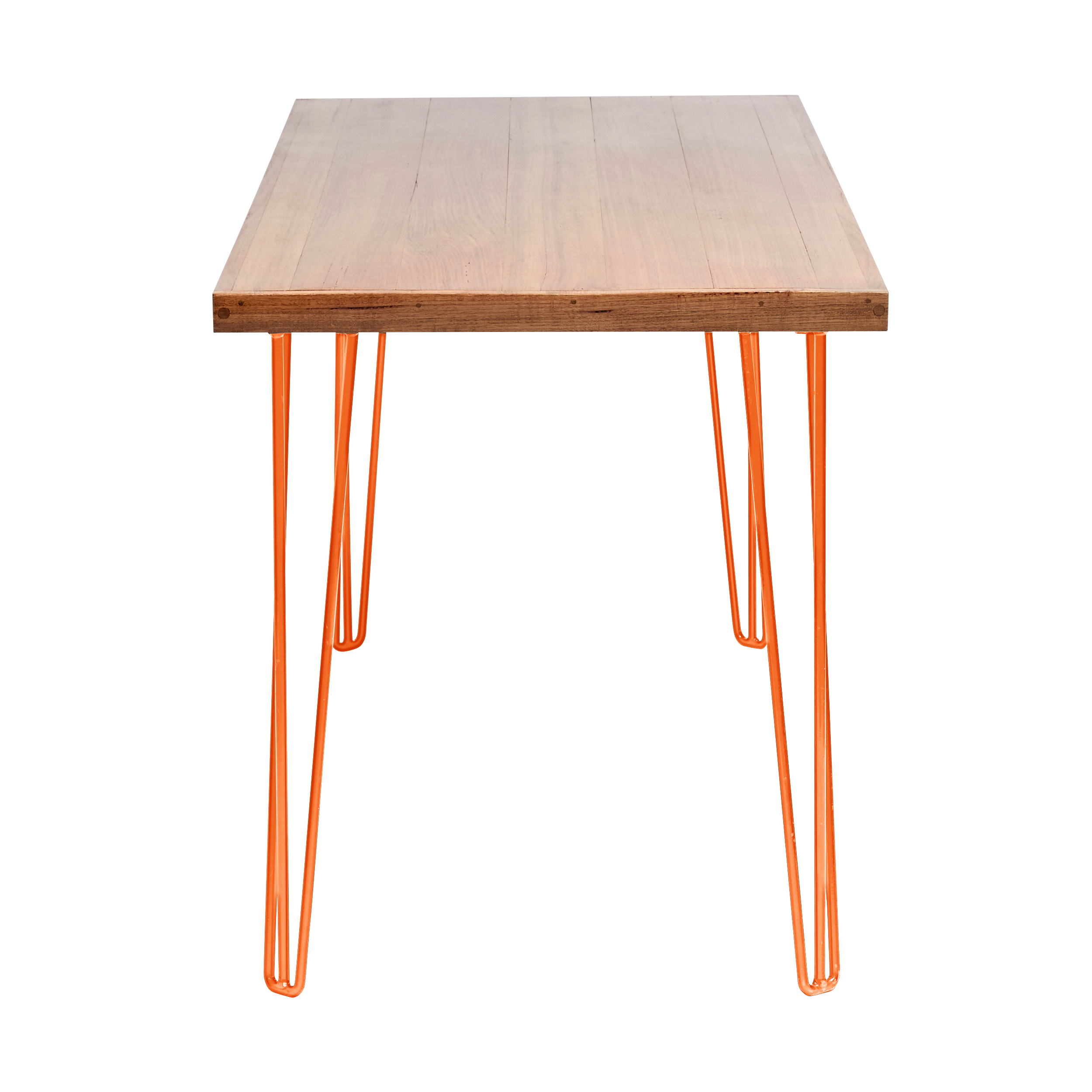 hairpin-dining-table-180×70-teak-end-orange-legs