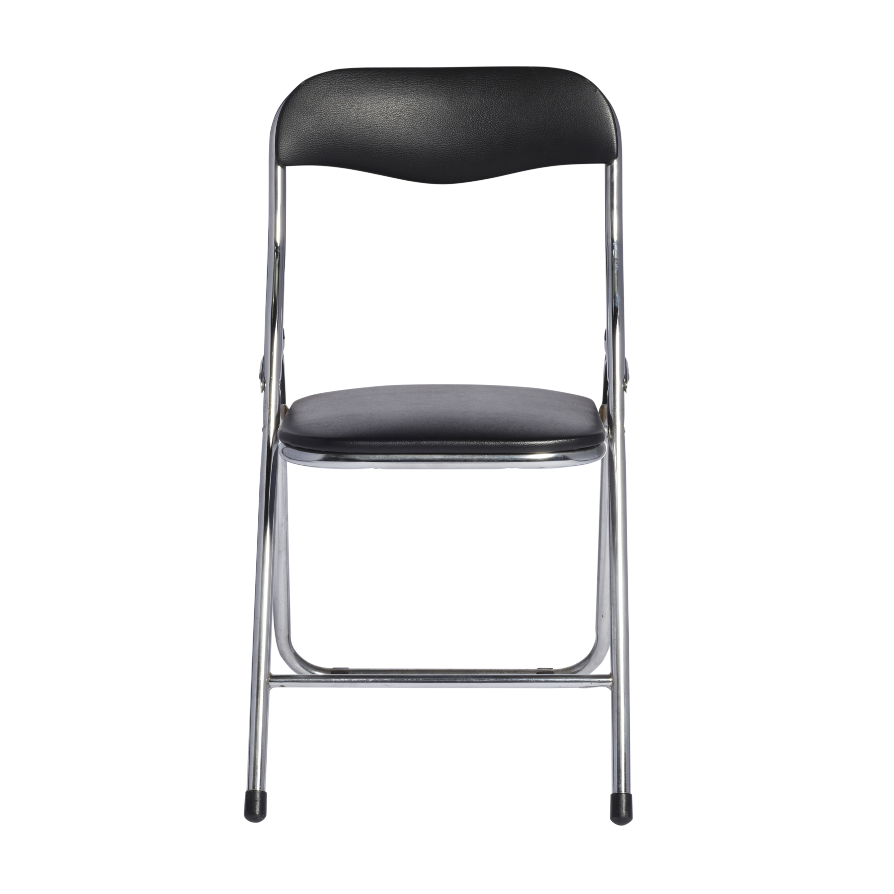 Folding-Black-Padded-Chrome-Frame