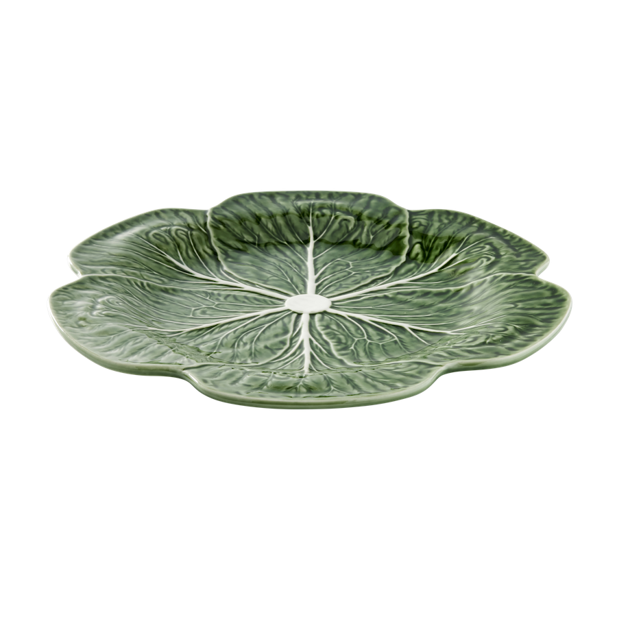 Bordallo-Cabbage-Charger-Plate-33cm-Angle