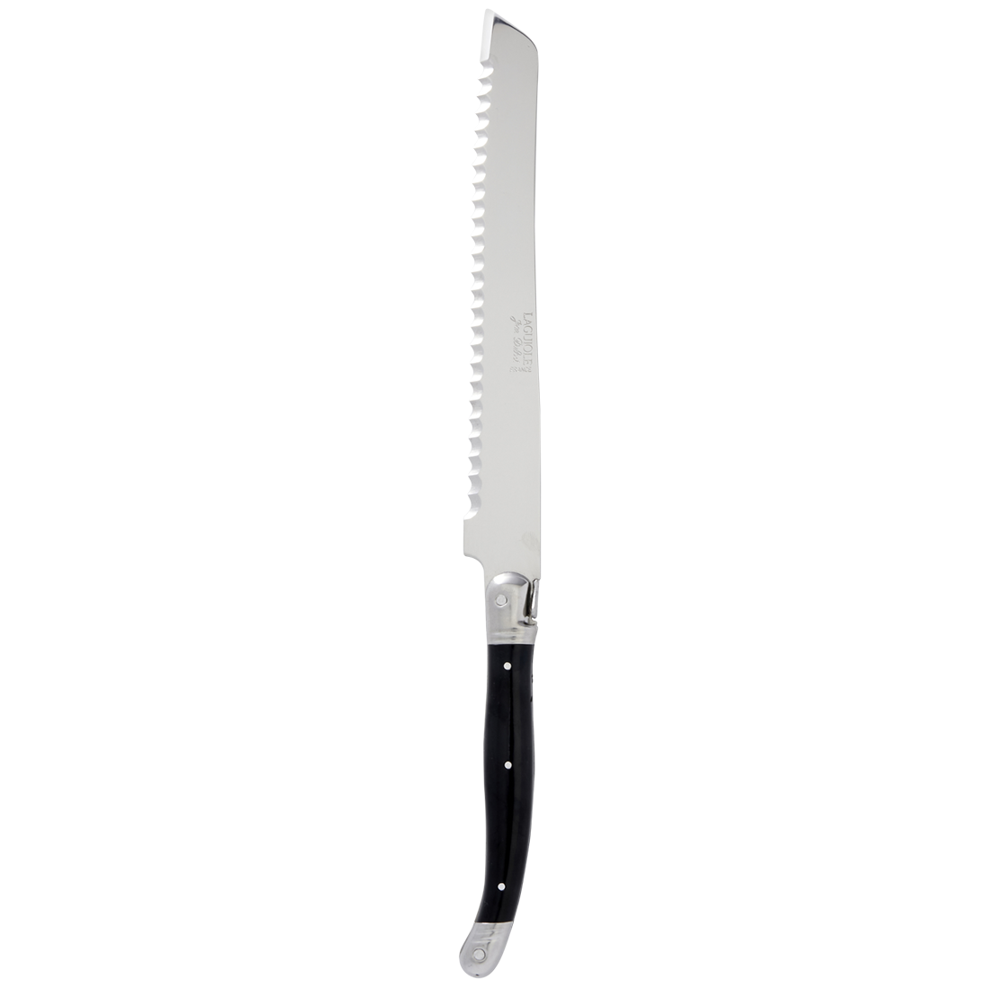 Laguiole Black Bread Knife Social Event Hire