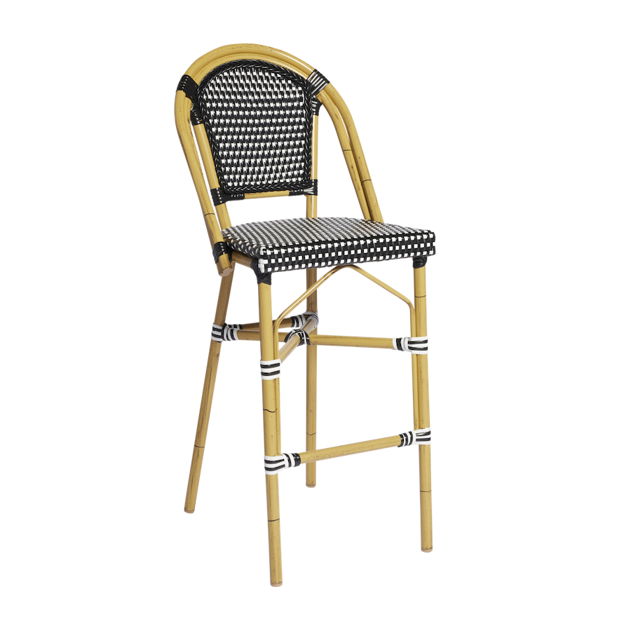 Paris-Bar-Stool-Blue-&-White-Angle